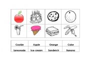 English worksheet: Food