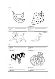 English worksheet: Colors and placement