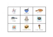 English Worksheet: Activity cards for Food/Meal game - Set 2