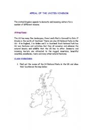 English Worksheet: Appeal of the United Kingdom