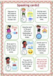 English Worksheet: speaking cards 2/2