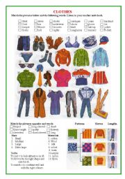 English Worksheet: Clothes