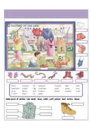 English Worksheet: Clothes I