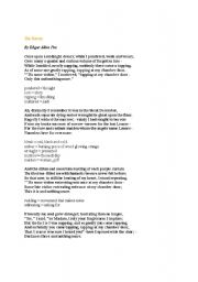 English Worksheet: The RAven
