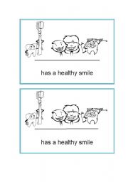 English worksheet: Healthy smile badge