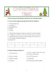 English Worksheet: Christmas worsheet
