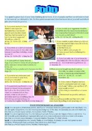 English Worksheet: Personality Quiz: Food and your Personality