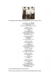 English worksheet: S.O.S by Jonas Brothers