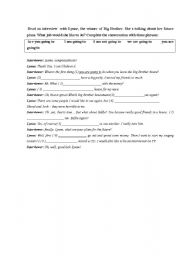 English Worksheet: ways of expressing arranged future plans