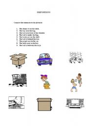 English Worksheet: prepositions