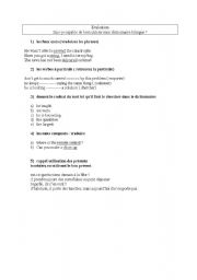 English Worksheet: how to use a dictionnary