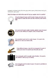 English Worksheet: Describing objects