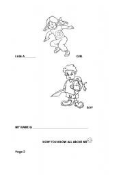 English Worksheet: My first letter  part 2 