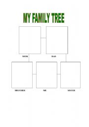 English worksheet: My family Tree