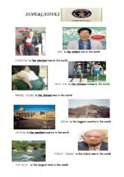 English Worksheet: superlatives