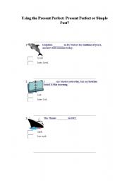 English worksheet: PRESENT PERFECT