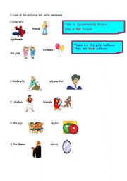 English Worksheet: possessives 2