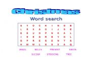 English Worksheet: Christmas - word search