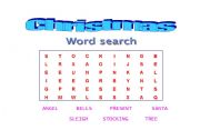 English worksheet: Christmas - word search