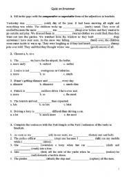 Revision worksheet- Simple Past-Present Perfect- Past Continuous