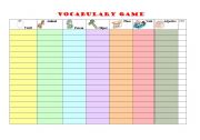 VOCABULARY GAME 