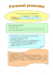 PERSONAL PRONOUNS : Subjects or Complements