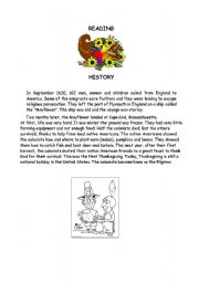 English Worksheet: THANKSGIVING