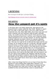 How the Leopard got its spots