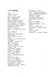 English Worksheet: a/an/nothing