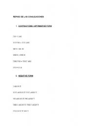 English worksheet: review - verb to be