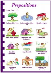 English Worksheet: Prepositions (2/2)