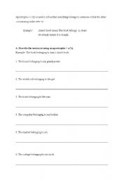 English Worksheet: plural