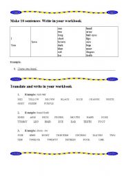 English worksheet: Body parts-Revision tasks.