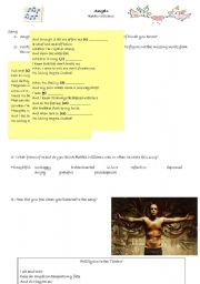 English Worksheet: Angels - Robbie Williams 