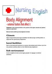 Nursing English - Body Alignment