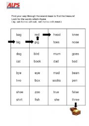 English worksheet: Follow the arrow