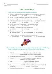 English Worksheet: Past Tenses - Quiz