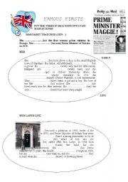 English Worksheet: PAST SIMPLE - GAP FILL AND READING