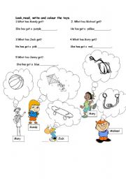 English Worksheet: toys