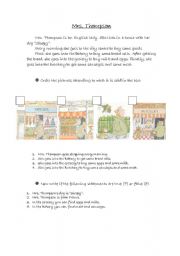 English Worksheet: Mrs. Thompson - easy reading-