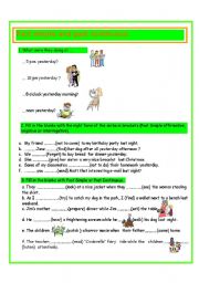 English Worksheet: Past Simple and Past Continuous