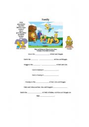 English Worksheet: Extended Family