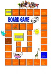 English Worksheet: Board Game - Questions and Speaking