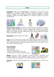 English Worksheet: DOCTOR -HEALTH -HOSPITAL