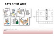 English Worksheet: DAYS OF THE WEEK