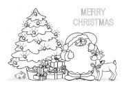 CHRISTMAS COLORING PICTURE