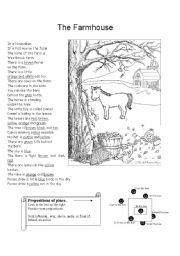 English Worksheet: The Farmhouse