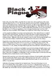 English Worksheet: The Black Death