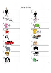 English Worksheet: Adjectives and their opposites
