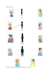 English worksheet: people